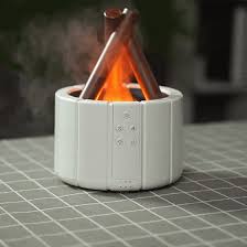Humificador Difusor de Aromaterapia Simulando una Fogata